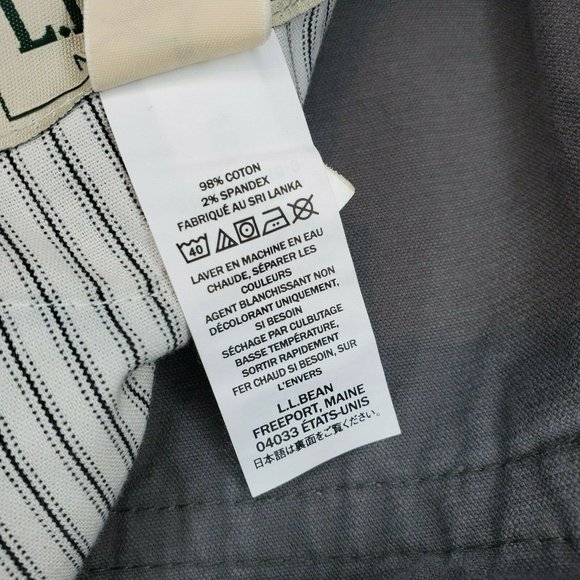 L.L. Bean 1912 Stretch Asphalt Corduroy Men Pants - Picture 12 of 13